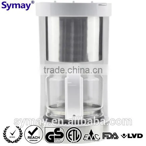 Digital Coffee Maker With SS Decoration, 1.25L, 10 Cups, Glass Carafe, Kitchen Accessory, Filter photo-3