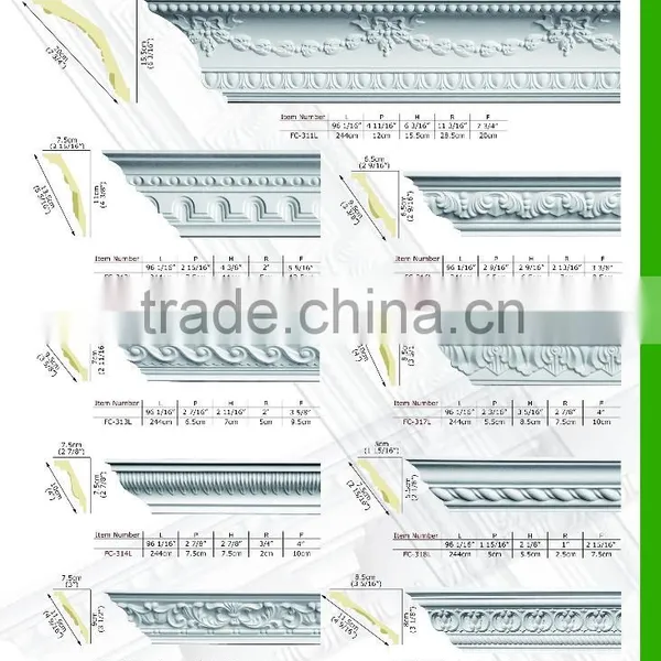 High Quality Good Price Beautiful New Modern Decorative PU Cornice Moulding photo-2