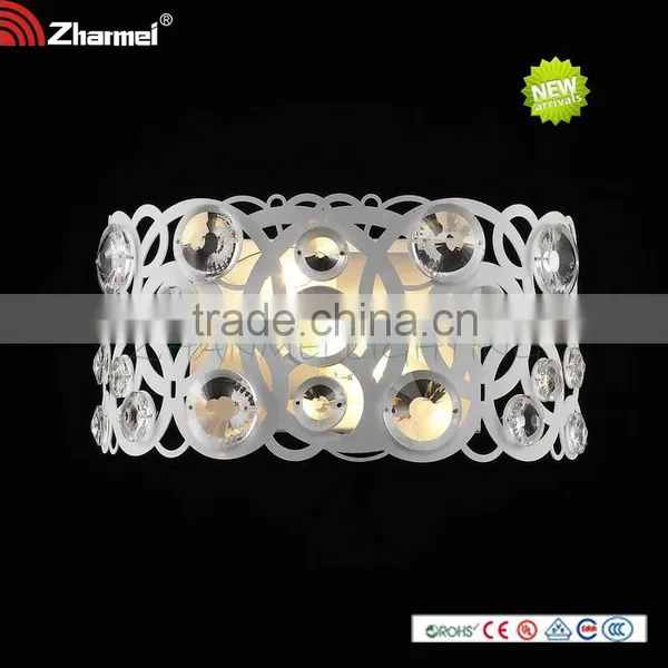 Modern Crystal Beaded E14 Wall Lamp for Bedroom