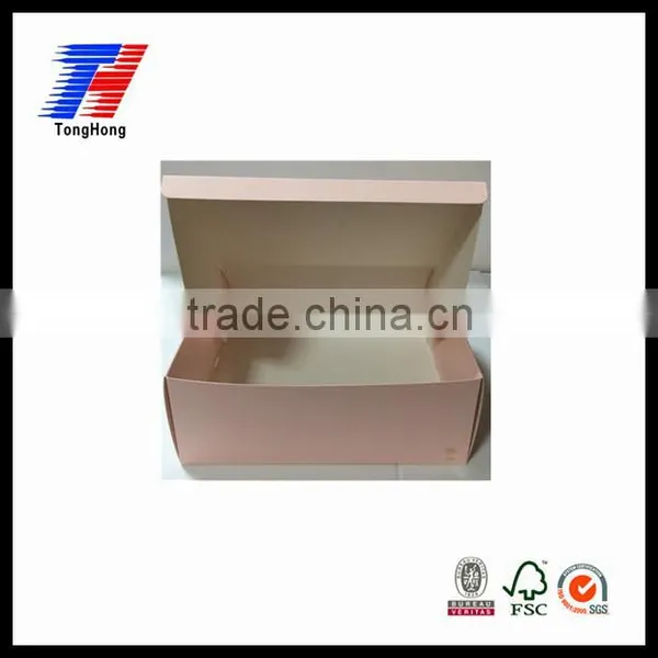 Factory Direct Sale Foldable White Card Paper Pink Box Manufacturer photo-4