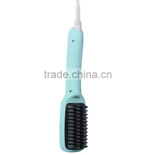 Rubber Coating PTC Heating Gorgeous Anion Hair Straightener Hair Straightener Brush photo-3