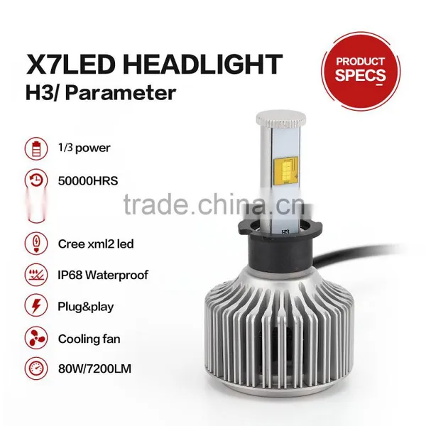 Hot Sell High Quality Factory Supply Led Head Lamp Car Truck Headlight x7 h1 3 7 11 photo-3