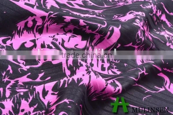 Shaoxing Mulinsen Fabric Manufacturer Cheap Satin With Twist Textile Fabric Design Latest photo-2