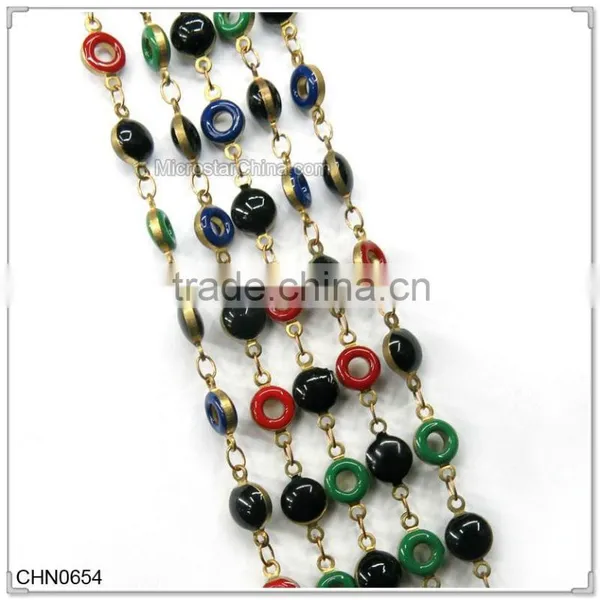 Black And White Brass Swing Decorative Chain photo-2