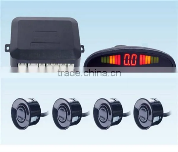 4 Sensors System 12V Car LED Display Parking Reverse Backup Radar Kit + Retail Box photo-4