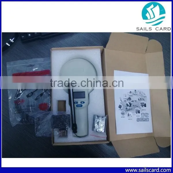 New Product 134.2KHZ/125KHZ RFID Animal Tag Reader With Battery Power for Animal Manaement photo-6
