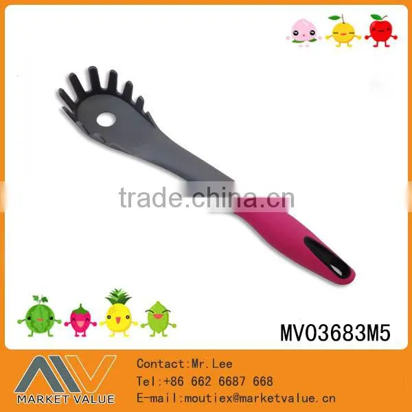 HIGH QUALITY NYLON KITCHEN TOOL SLOTTED SPOON WITH TPR HANDLE photo-3
