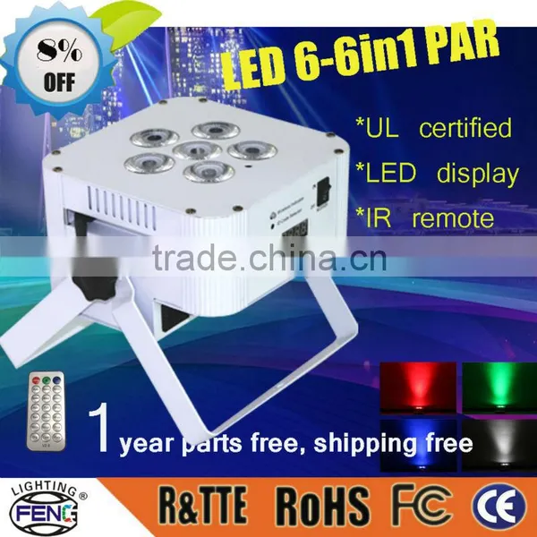6pcs 15W RGBWA Wholesale dj Equipment Guangzhou Stage Lighting