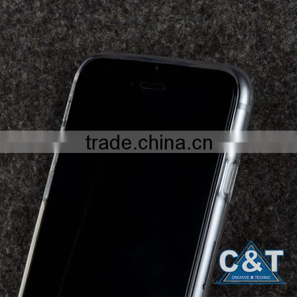 C&T Newest Pattern Stick to Window/mirror Function/glass Invisible Epoxy Clear Phone Case for Iphone 6 Plus photo-5