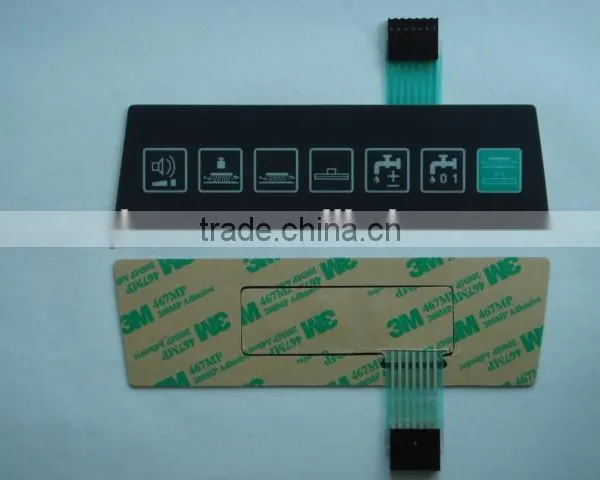 China Manufacturer Waterproof Fpc Connectors Key Membrane Switches With Rubber Keypad photo-5