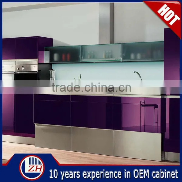 High End Popular Luxury Modern High Gloss Kitchen Cabinets photo-6
