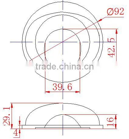LED Glass Lens 92mm Optical for COB LED Street Light Urban Road Lighting KC92-1 photo-4
