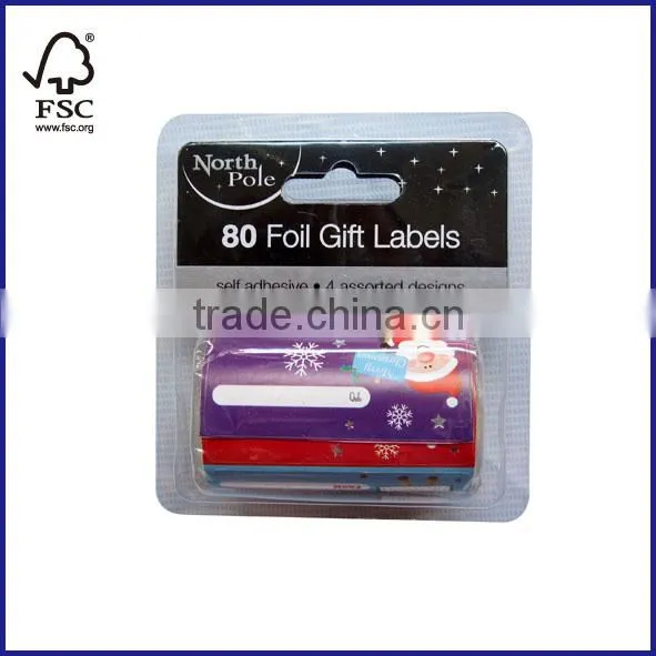 80 Foil Christmas Gift Labels photo-3