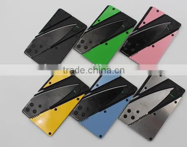 OEM Multi Color Foldable Credit Card Knife Can do Customer Logo photo-4