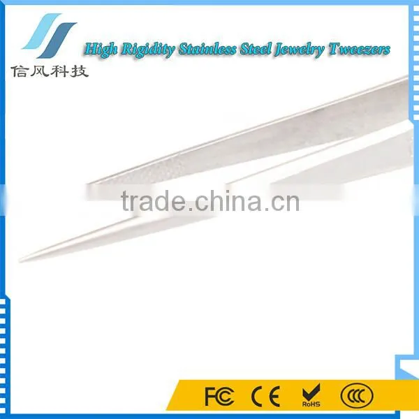 BEST-F1 202 High Rigidity Stainless Steel Eyelash Tweezers Jewelry Tweezers photo-6