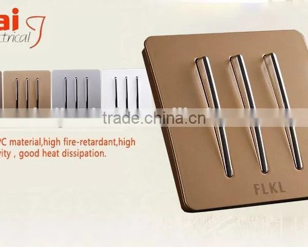 Wall Switch Top Quality 3 Gang 1 Way or 2 Way photo-2