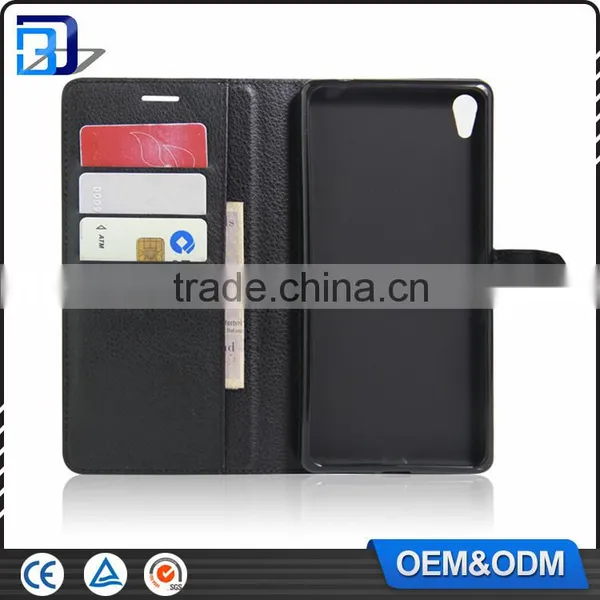 New Arrival Wallet Leather With Card Slots Stand Flip Case for Sony Xperia C6 Ultra Cell Phone Cover China Price photo-5