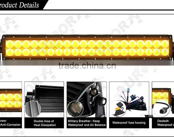AURORA High Quality 50inch Led off Road Light Bar Amber Color photo-2