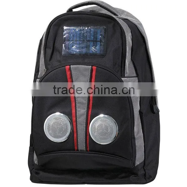 Solar Speaker Backpack, Supply Power for Mobile Phone, MP3/MP4, Digital Devices(OEM/ODM)