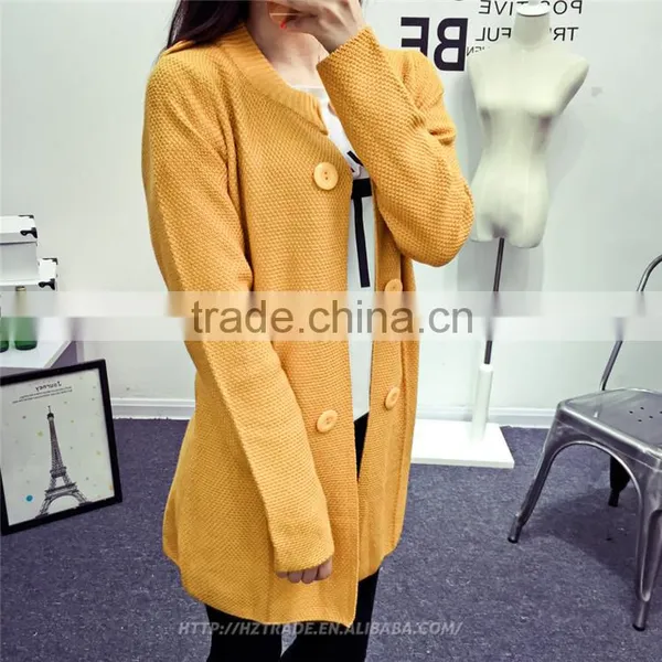 Bulk Sale Made In China Yellow Printed Cashmere Sweater photo-2