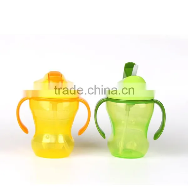 2016 Popular Kid 260ml Green Drinking Straw Bottles Sippy Bottle photo-6