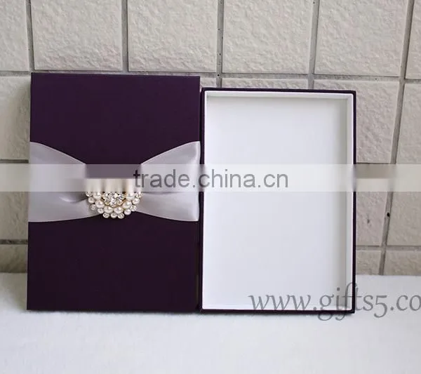 High Quality Elegant Custom Handmade Wedding Invitation Gift Boxes photo-5