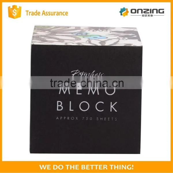 Cube Shape Design Paper Note Pads With Logo photo-4