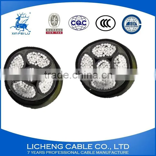 4*240+1*120mm2- 5 Core Best Selling Chinese Cable Supplier Aluminum XLPE Insulated PVC Sheathed Power Cable -YJLV photo-3