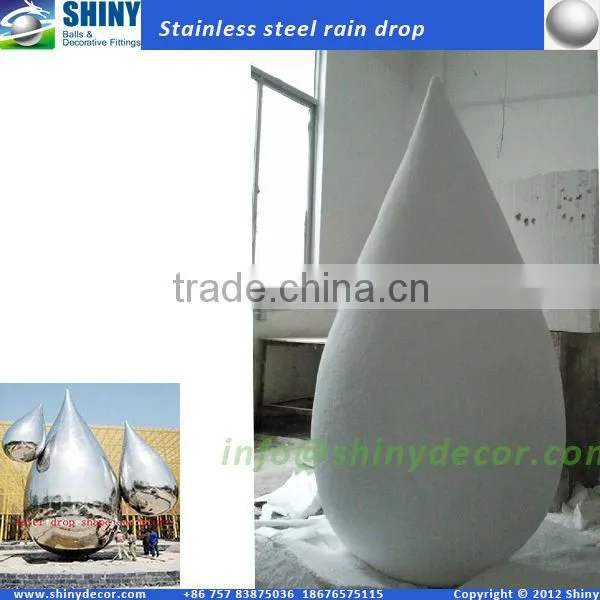 Large Stainless Steel Sculpture Raindrop photo-4