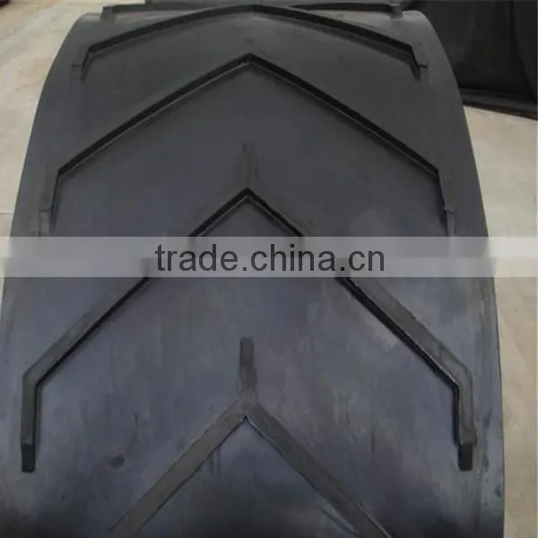 China Manufacturer Anti-wear Rubber Fabric Chevron Patterned Conveyor Belt Price photo-4