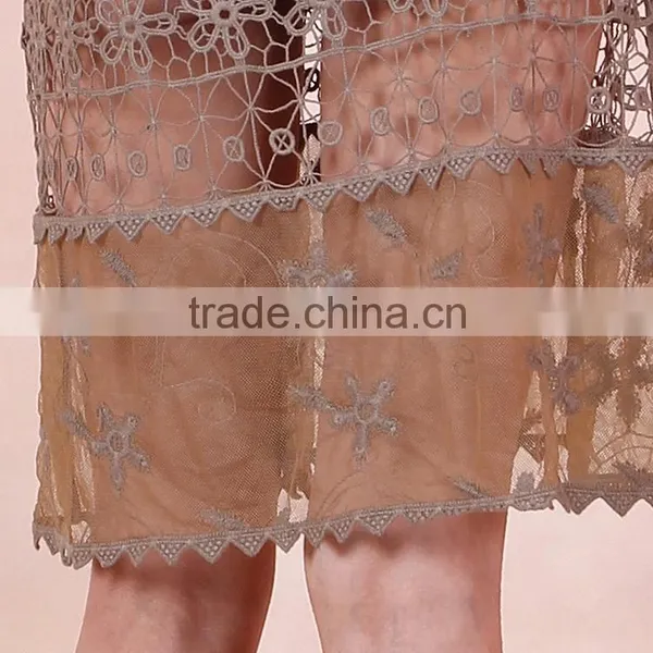 New Arrival Top Lace Transparent Sexy Women Crochet Dress photo-4