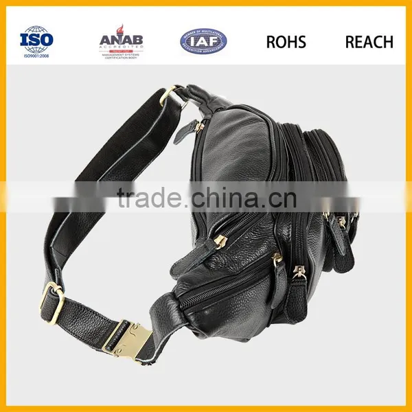Leather Multi Compartment Fanny Pack Waist Bags photo-5