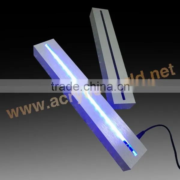 RGB LED Lighted Sign Base Acrylic RGB LED LOGO Sign / Base LED Edge Lit Sign Base photo-3
