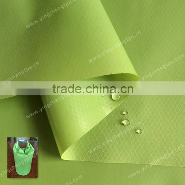 Dry Bag Material TPU Coated 40D Nylon Diamond Ripstop Fabric With Water Repellent