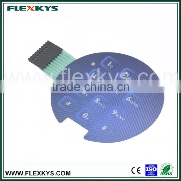 Own Factory Embossing Key Poly Dome Tactile Feedback Membrane Keypad photo-2