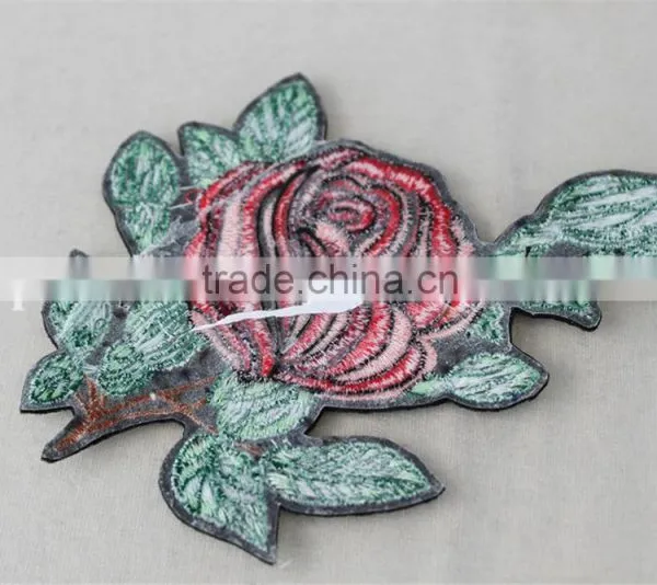 Hot Sale Iron-on Flower Applique Embroidery Patch for Wedding photo-5