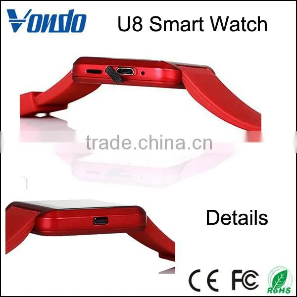 Wholesale WristWatch Phone Touch Screen For IOS Iphone Android Smartphone Samsung Smartphone Black U8 Bluetooth Smart Watch photo-4