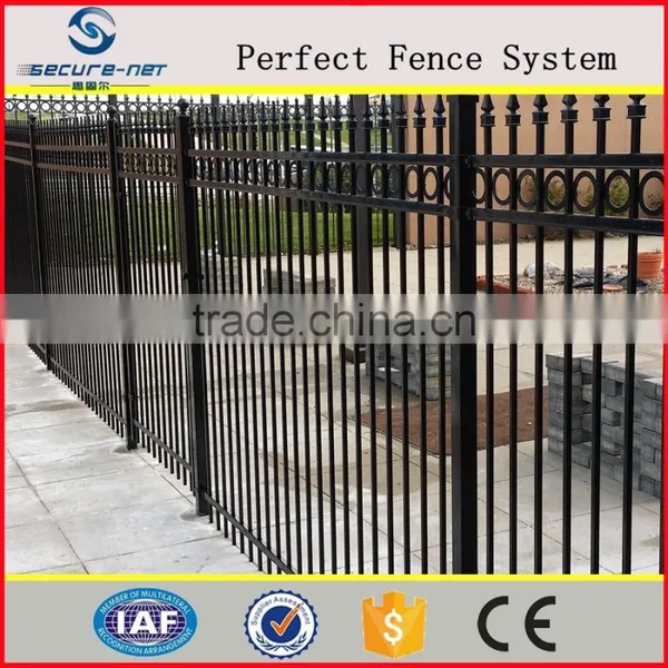 Pvc Coated Spear Top Tubular Steel Fence/backyard Grass Protection Steel Fence photo-3