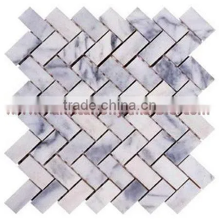 NEW ZIARAT WHITE (CARRARA WHITE) MARBLE MOSAIC TILES photo-4