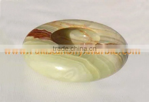 PAKISTAN FACTORY MADE ONYX CIGARETTE ASHTRAY HANDICRAFTS photo-3