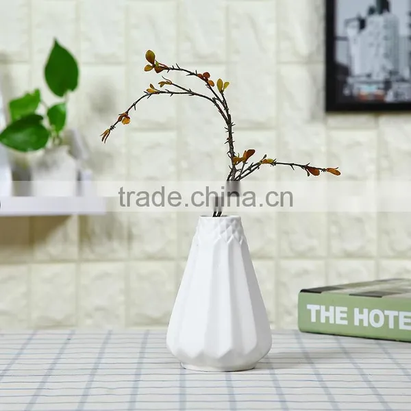 Various Types Home Decoration Hydroponics White Flower Ceramic Vase photo-3