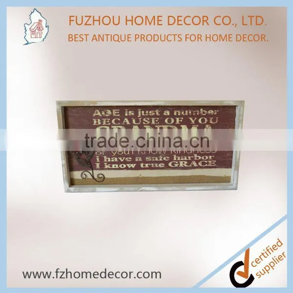 Popular Design Vintage Wooden Picture Frame With Metal Decor photo-5