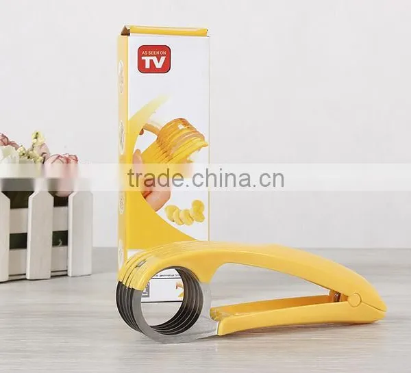 CY142 Banana Slicer Cutter Chopper Cucumber Cutter Perfect for Fruit Salad photo-2