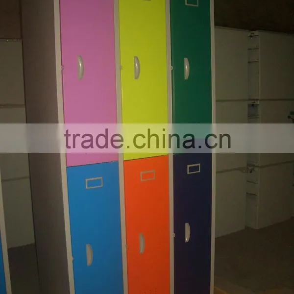 Hasp Lock 8 Doors Wardrobe Lockers Colourful 6 Doors Metal Wardrobe Lockers photo-2