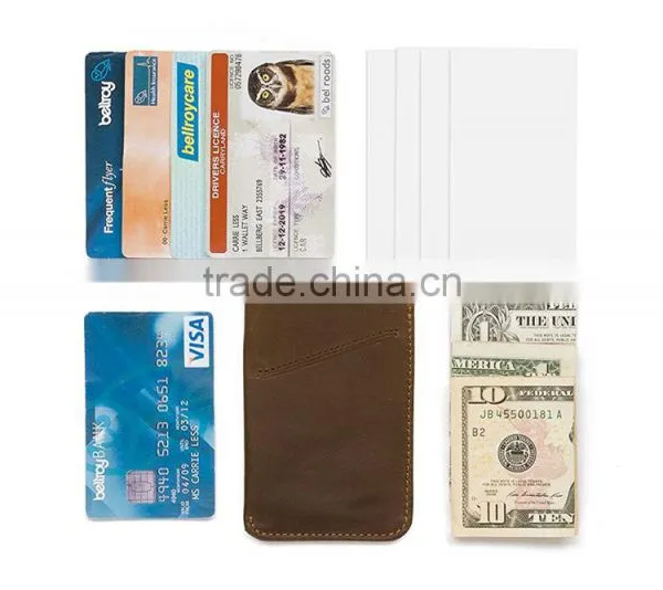 Leather Card Sleeve Wallet photo-6