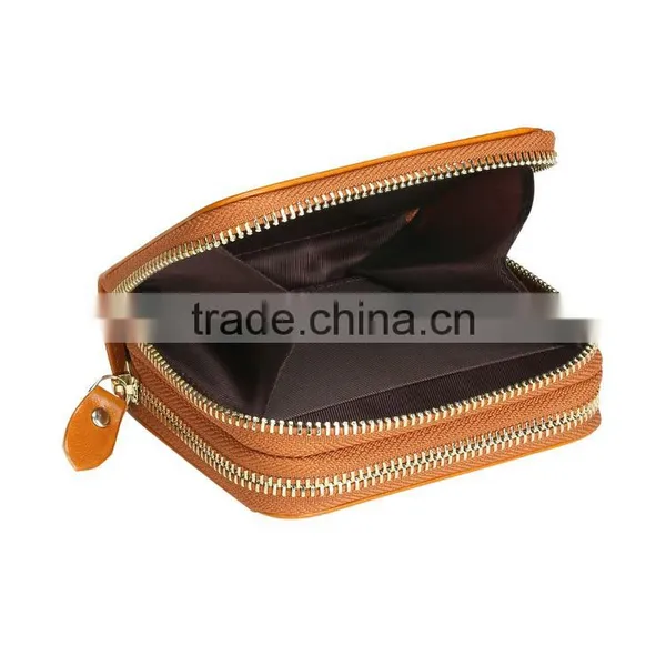 Custom RFID Travel Genuine Leather Wallet for Men photo-3