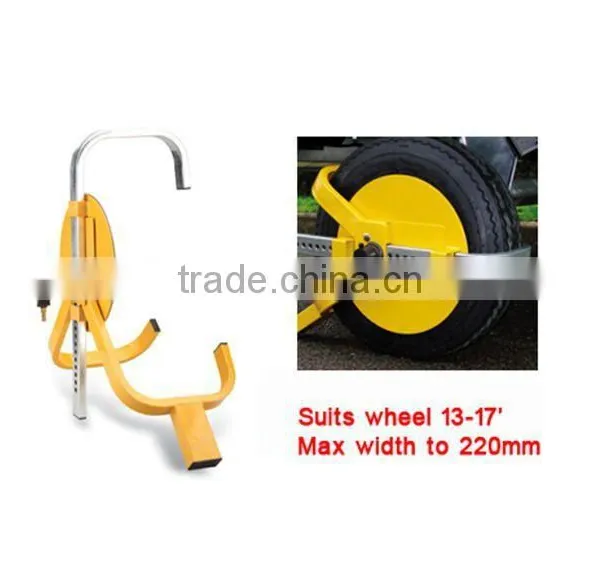 A1973 Locking Wheel Clamp Security Suit Trailer Speedboat Snack Van 13-17 Inch Wheel Tyre Lock photo-4