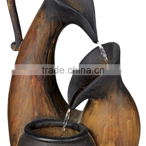 Weathered Jug Tabletop Water Fountain photo-3