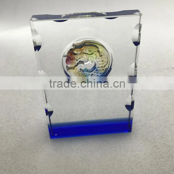 Wholesale Transparent Crystal Shield Award Trophy Manufacturer photo-5