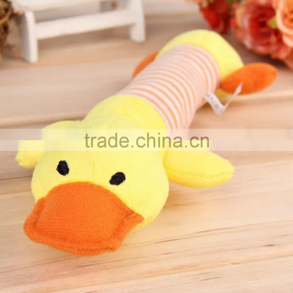 New Dog Toys Pet Puppy Chew Squeaker Squeaky Plush Sound Duck Pig & Elephant Toys 3 Designs Free Shipping photo-6